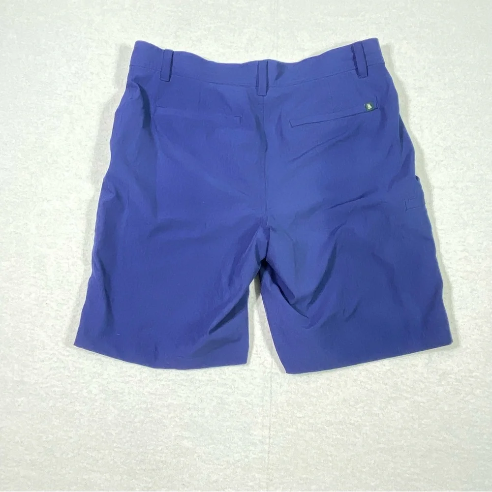 G.H. BASS & CO Chino Cargo Slack Shorts Men's W34 Navy Blue Lightweight Outdoor